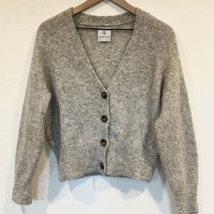 Anine Bing Grey Mohair Sweater